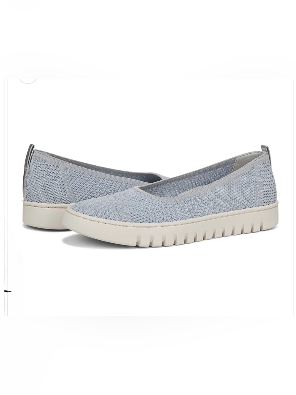 Vionic Light Blue Knit Slip-On Flat